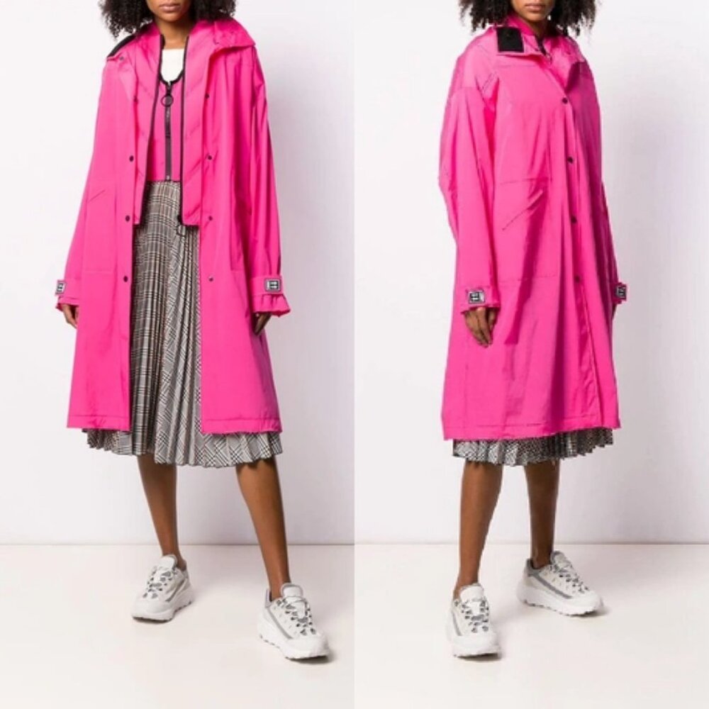Off-White Pink Trench Coat & Jogger Pants Set | Women’s Size 40 / US S